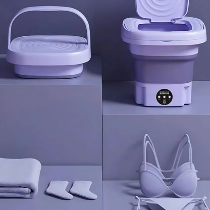 Mini Portable Washing Machine – Foldable & Space-Saving Design
